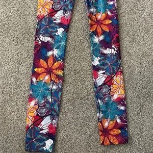 Multicolored Skirt Sports Leggings